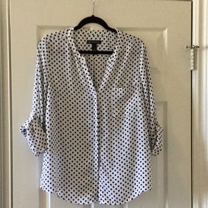 INC Polka Dot Blouse